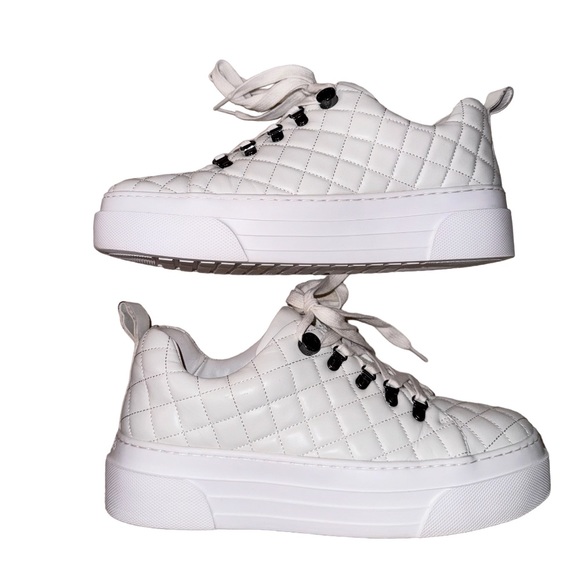 Wrn 1X J SLIDES leather Aimee platform sneakers women’s tennis shoes size 9 - Picture 5 of 15